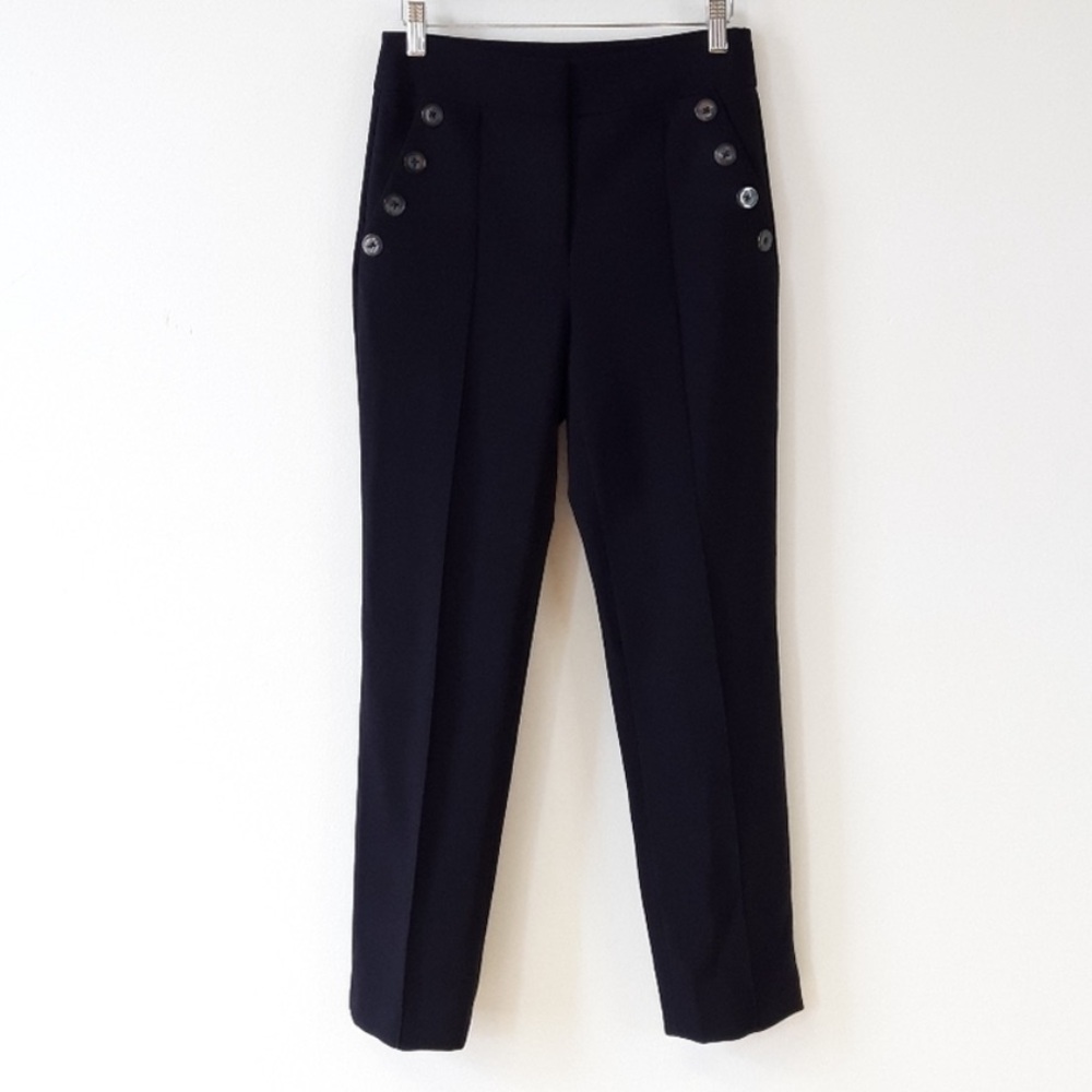 Veronica Beard Friedman navy pants cropped from Tuckernuck - Picture 3 of 7